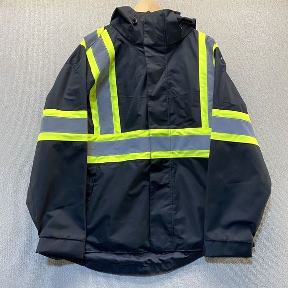 Aramark | Jackets & Coats | Aramark Hi Vis Work Jacket Black Visibility